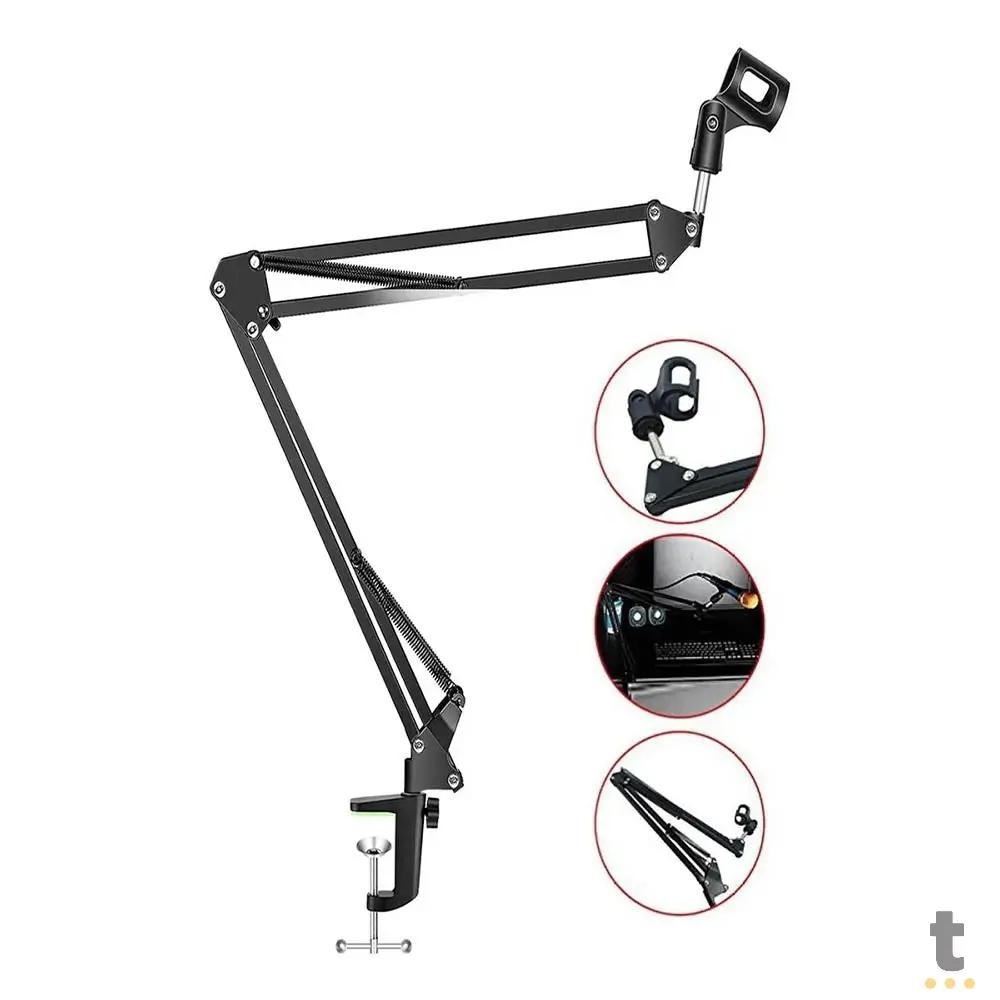 Suporte de Mesa Articulado para Microfone em Alumínio B2T Truedata